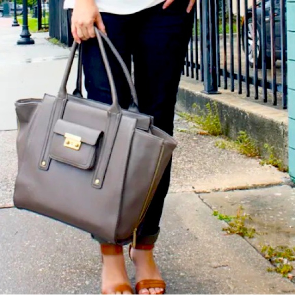 3.1 Phillip Lim Target Large Taupe Tote Bag NWT